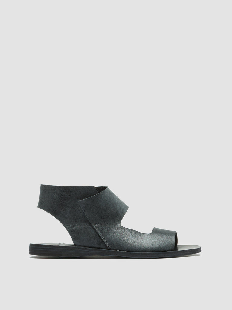 ITACA 039  Nero - Black Leather Sandals