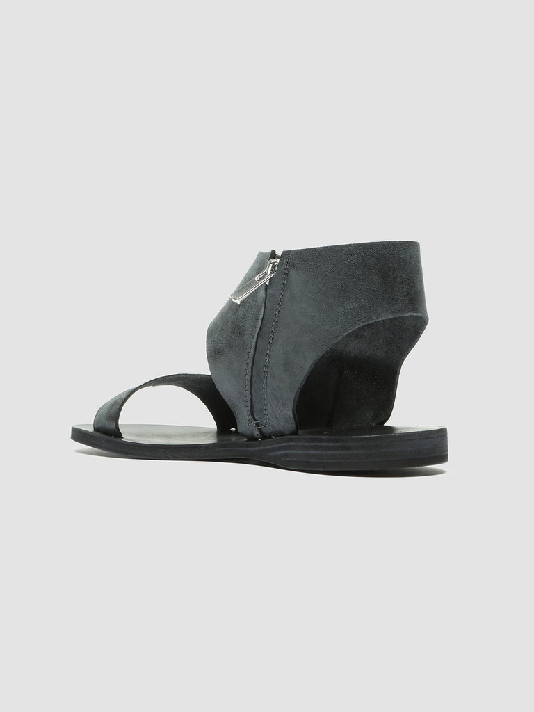 ITACA 039  Nero - Black Leather Sandals Women Officine Creative - 4