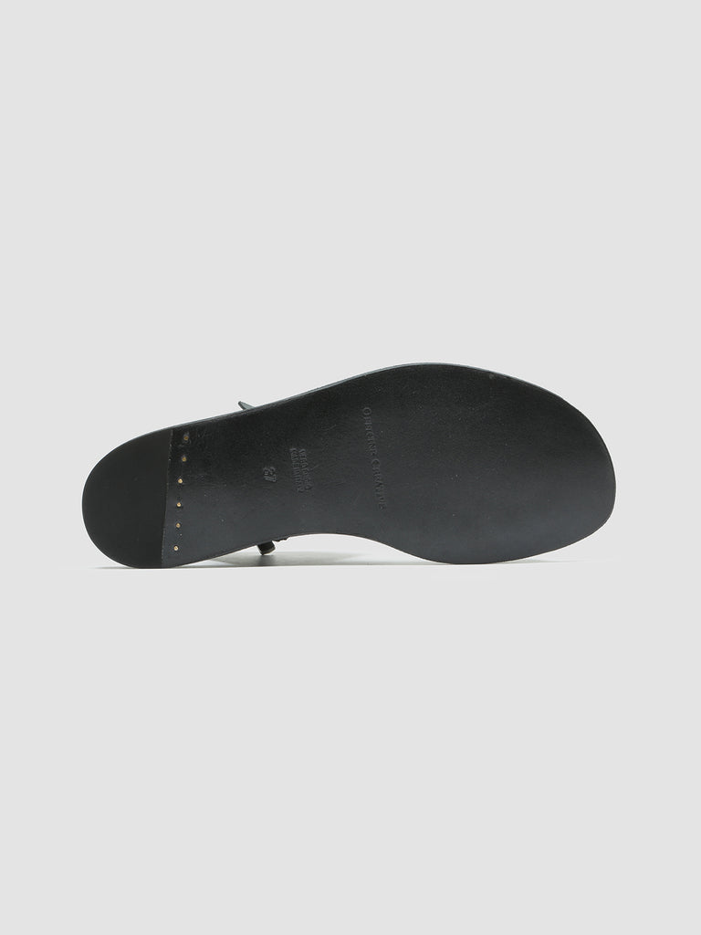 ITACA 039  Nero - Black Leather Sandals Women Officine Creative - 5