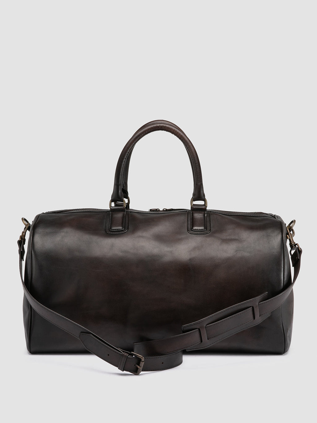 JEROME 001 - Brown Leather Travel Bag Men Officine Creative -4