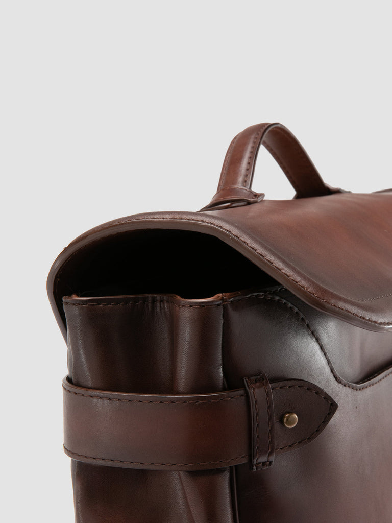 JEROME 003 - Light Brown Leather Briefcase