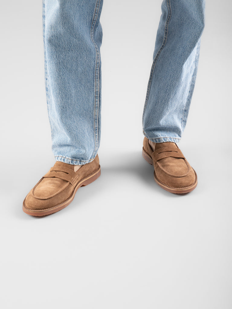 KENT 008 Sigaro - Brown Suede loafers Men Officine Creative - 6