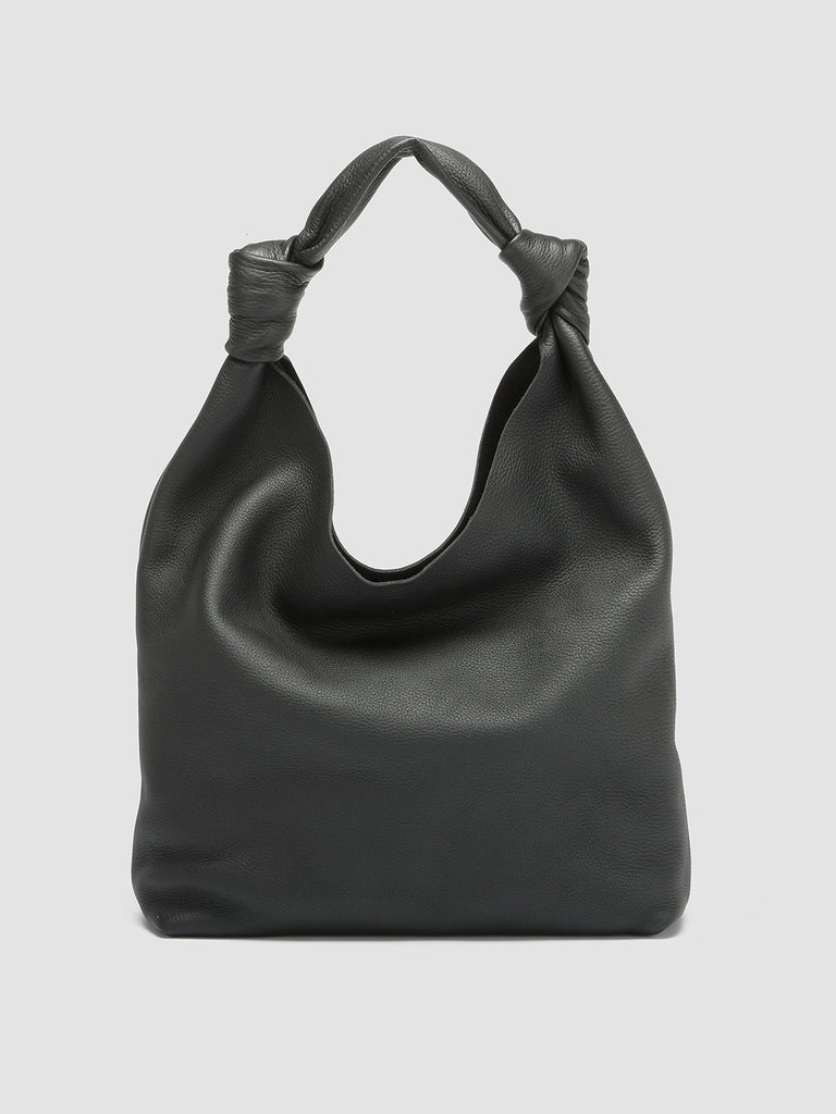 BOLINA 15 Nero - Black Leather Hobo Bag Officine Creative - 1