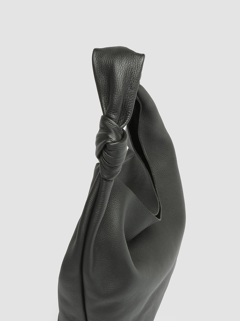 BOLINA 15 Nero - Black Leather Hobo Bag Officine Creative - 2