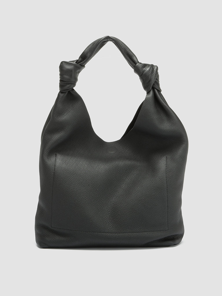 BOLINA 15 Nero - Black Leather Hobo Bag Officine Creative - 4