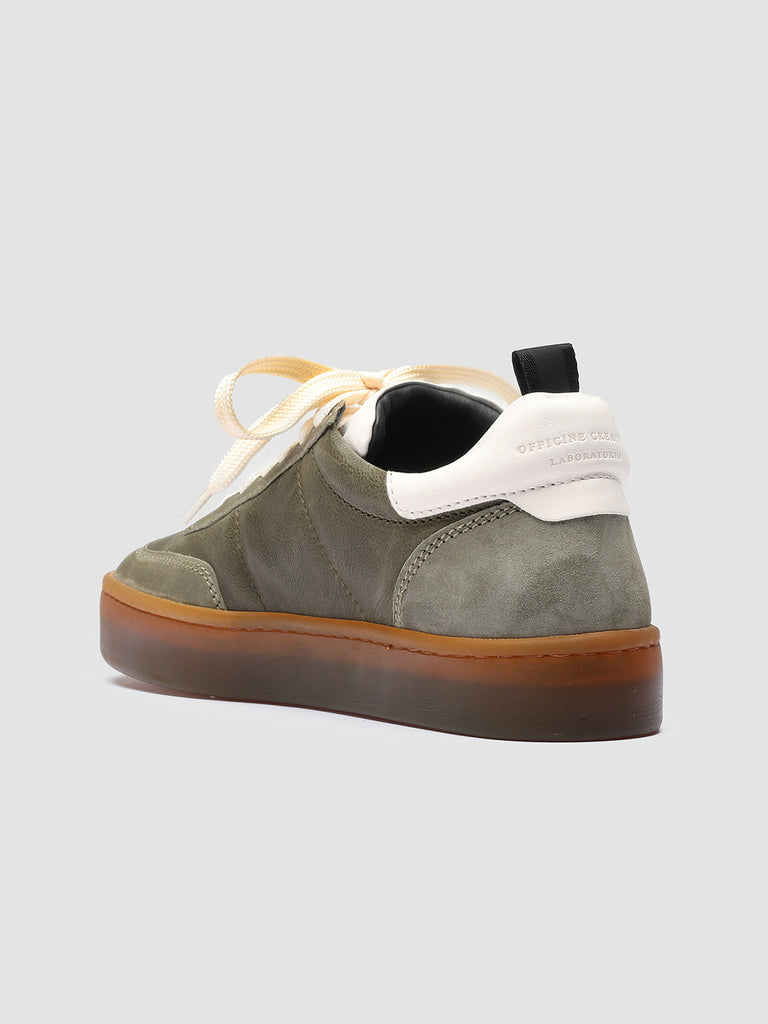 KOMBINED 101 Mil.Ol./Tofu - Green Leather Sneakers Latex Sole Women Officine Creative - 4