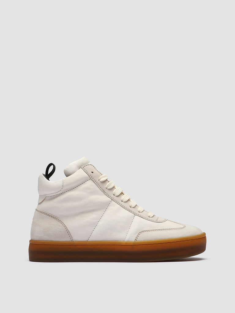 KOMBINED 102 Ivory Tofu - White Leather Sneakers Latex Sole
