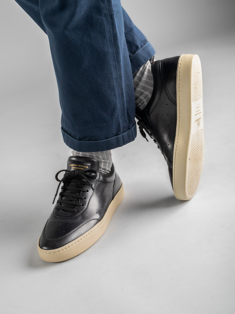 KYLE LUX 001 Nero - Black Leather Sneakers Men Officine Creative - 6