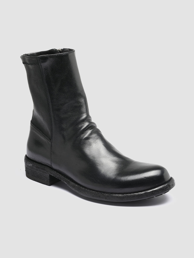LEGRAND 203 Nero - Black Leather Ankle Boots Women Officine Creative - 3