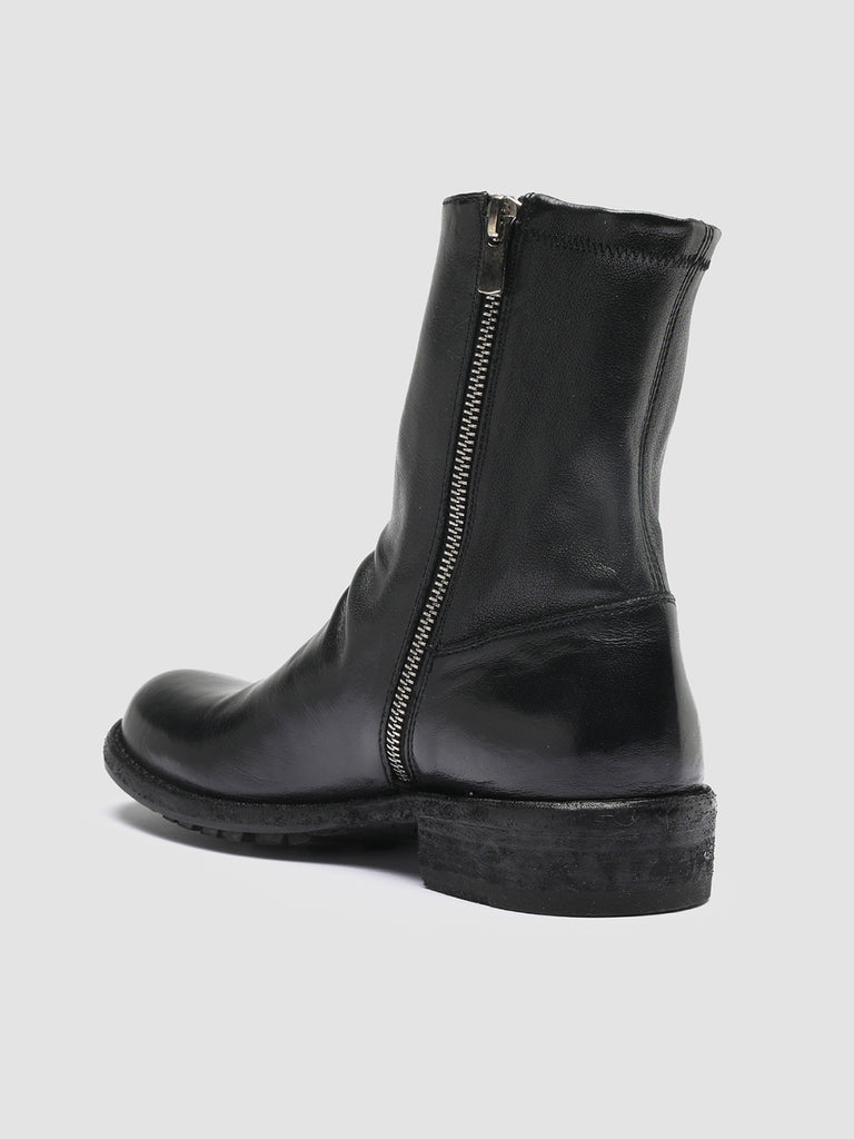 LEGRAND 203 Nero - Black Leather Ankle Boots Women Officine Creative - 4