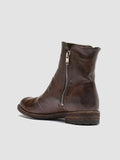 LEXIKON 097 Cigar - Brown Leather and Shearling Ankle Boots Women Officine Creative - 4