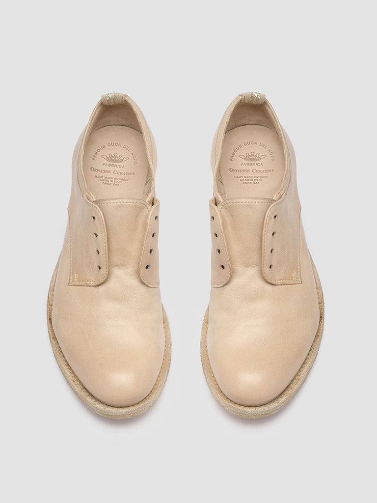 LEXIKON 501 Cecil - Ivory Leather Derby shoes