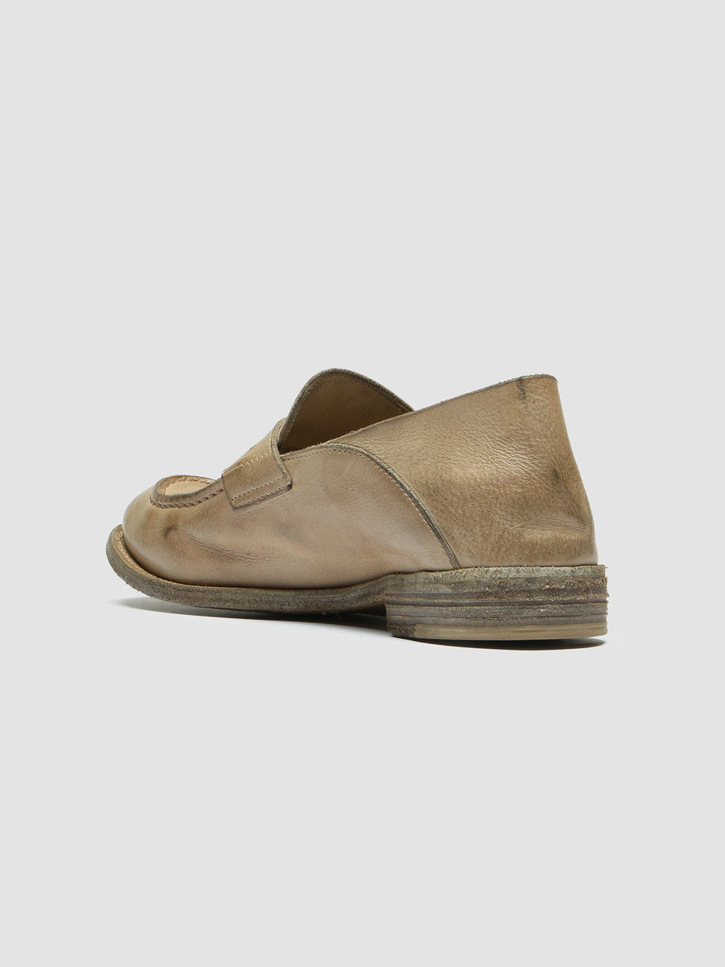 LEXIKON 516 - Taupe Leather Loafers - 3