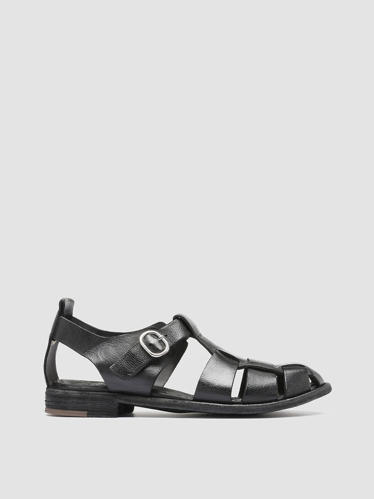 LEXIKON 536 Nero - Black Leather sandals Women Officine Creative - 1
