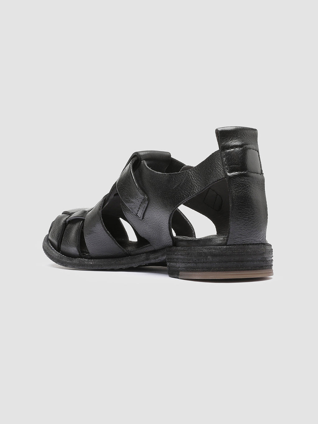 LEXIKON 536 Nero - Black Leather sandals Women Officine Creative - 4