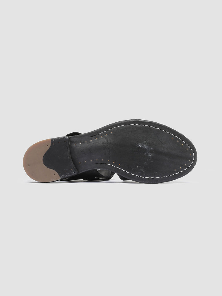 LEXIKON 536 Nero - Black Leather sandals Women Officine Creative - 5