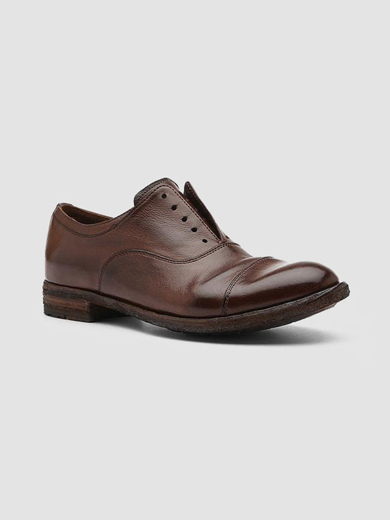LEXIKON 017 Cigar - Brown Leather Oxford Shoes Women Officine Creative - 4