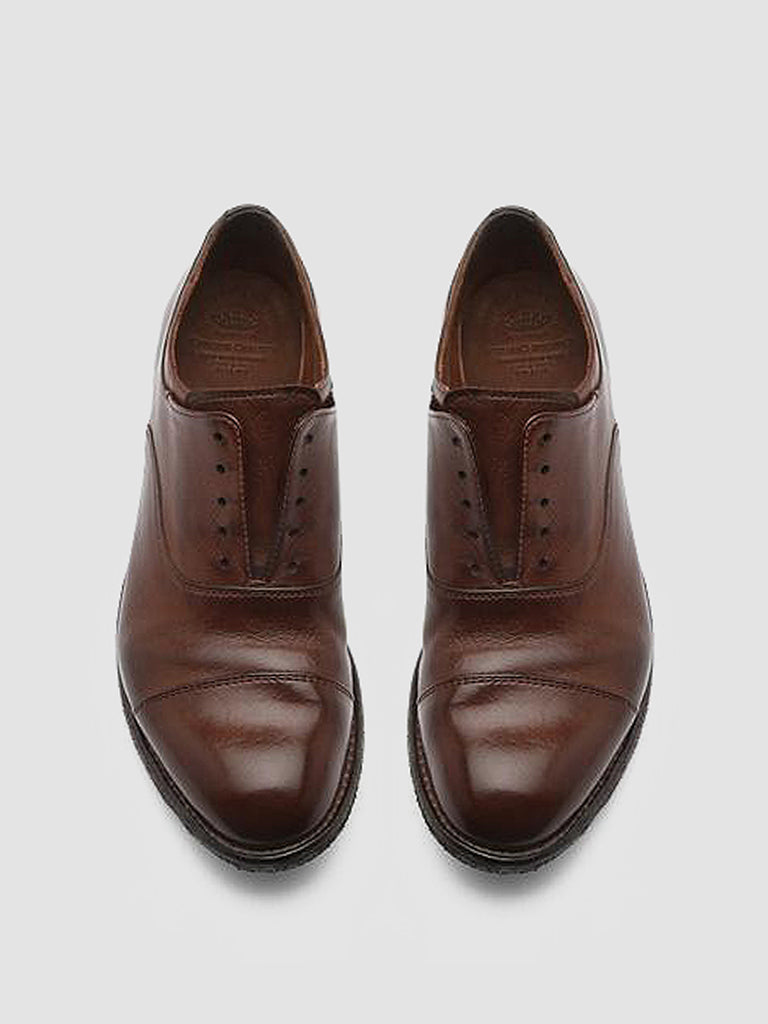 LEXIKON 017 Cigar - Brown Leather Oxford Shoes Women Officine Creative - 2
