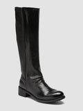 LIS 005 - Black Leather Zipped Boots Women Officine Creative -3