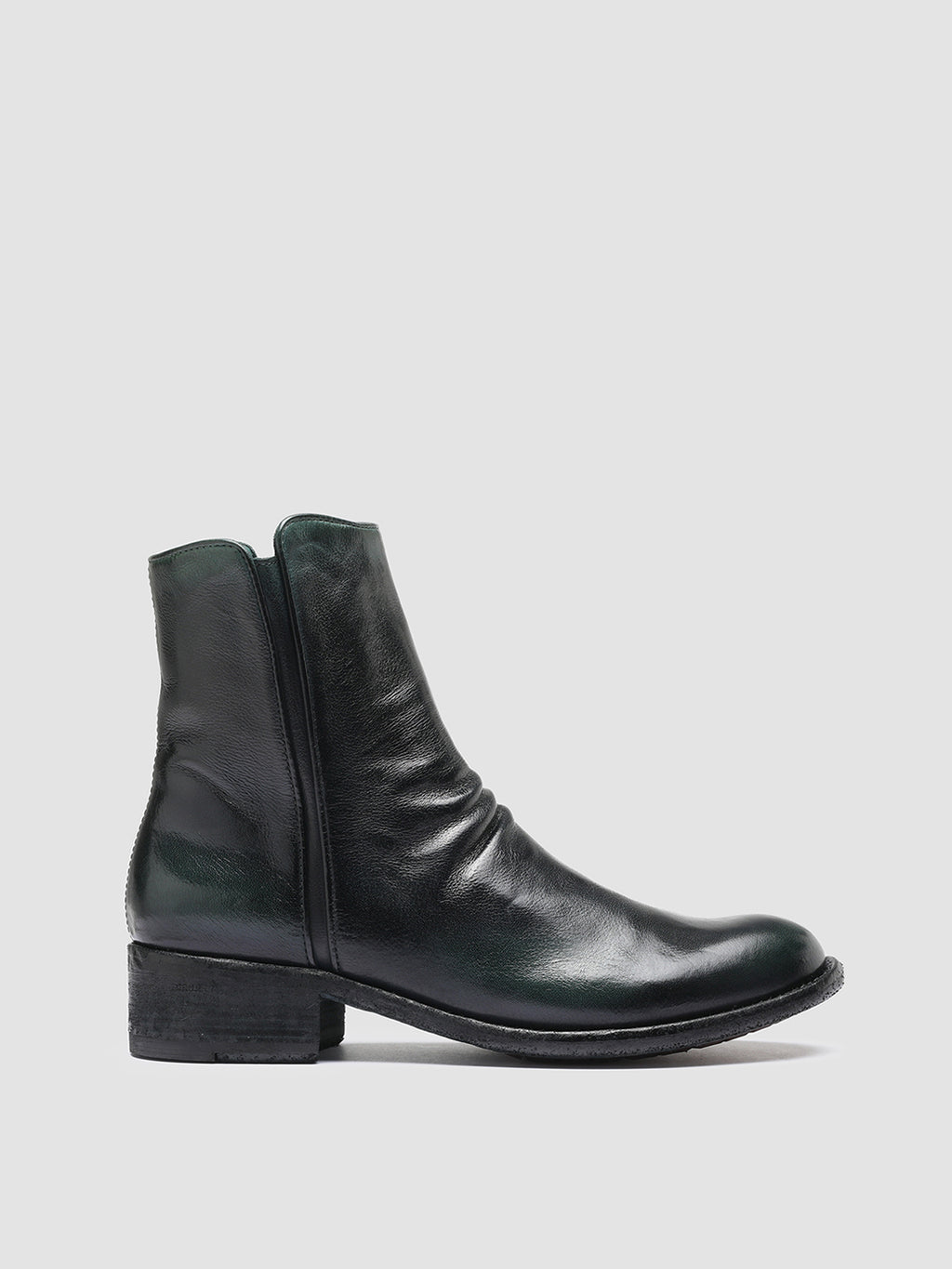 LISON 034 Boutelle/Supernero - Green Leather Ankle Boots Women Officine Creative - 1