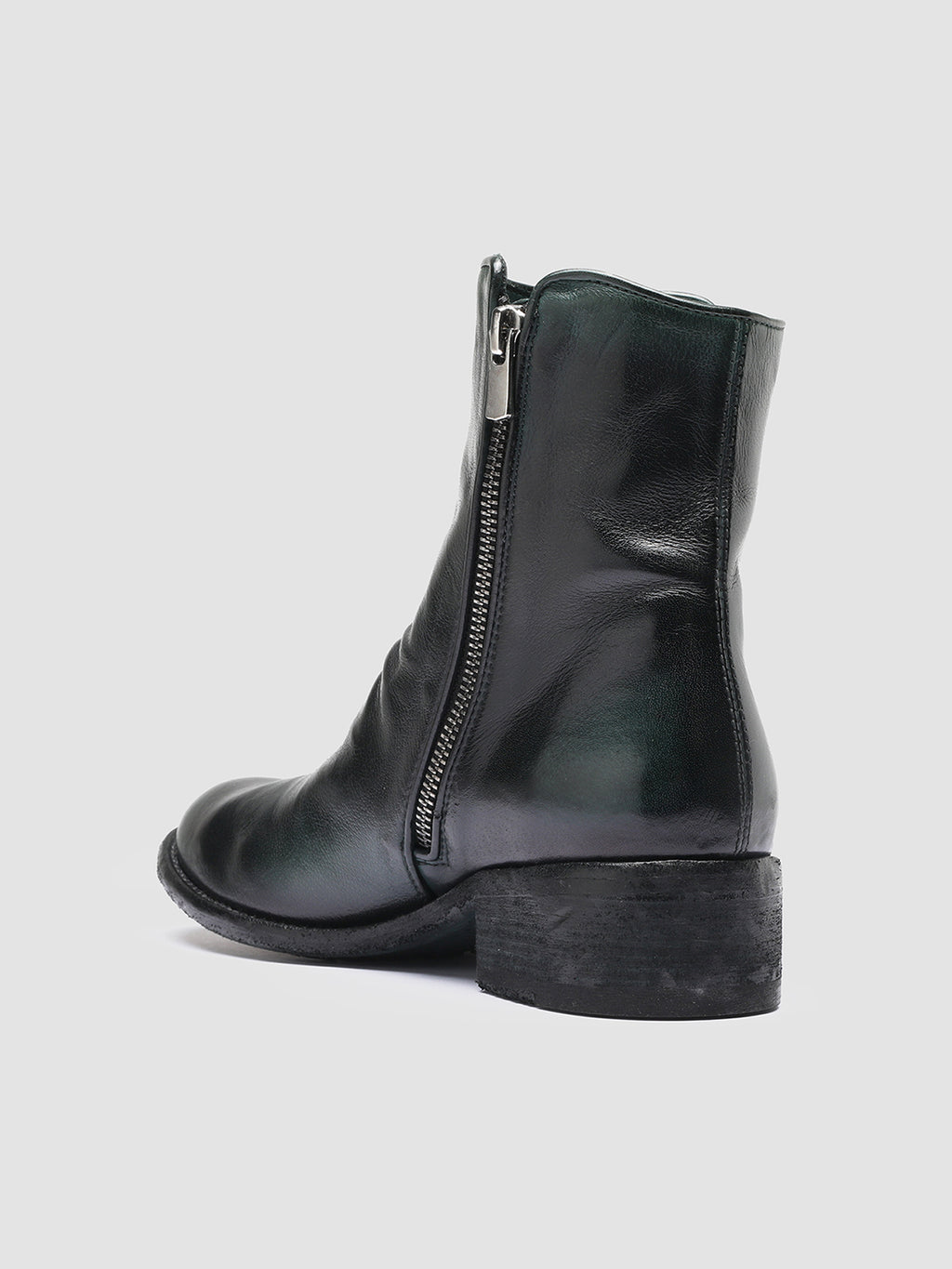 LISON 034 Boutelle/Supernero - Green Leather Ankle Boots Women Officine Creative - 4