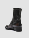 LISON 041 Caffe/Supernero - Brown Leather Ankle Boots Women Officine Creative - 4