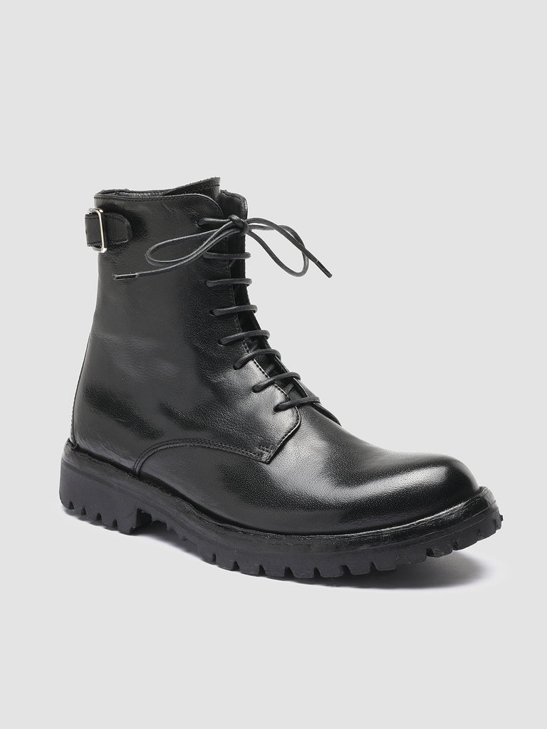 LORAINE 001 Nero - Black Leather Ankle Boots Women Officine Creative - 3