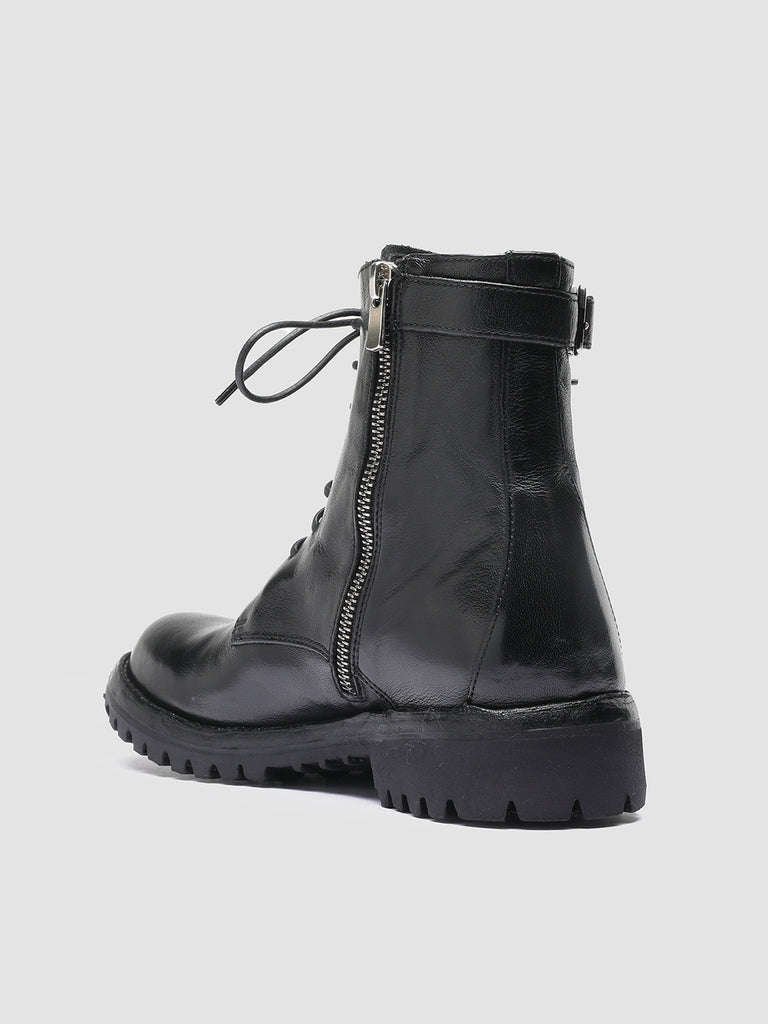 LORAINE 001 Nero - Black Leather Ankle Boots Women Officine Creative - 4