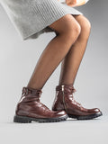 LORAINE 001 Otto - Burgundy Leather Ankle Boots Women Officine Creative - 6