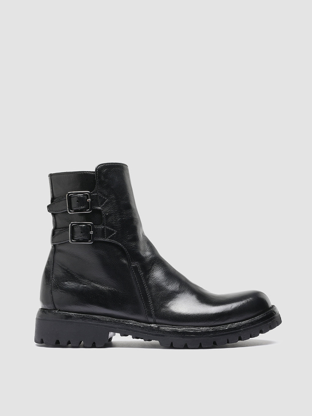 LORAINE 002 Nero - Black Leather Ankle Boots Women Officine Creative - 1