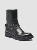 LORAINE 003 Nero - Black Leather Ankle Boots Women Officine Creative - 3