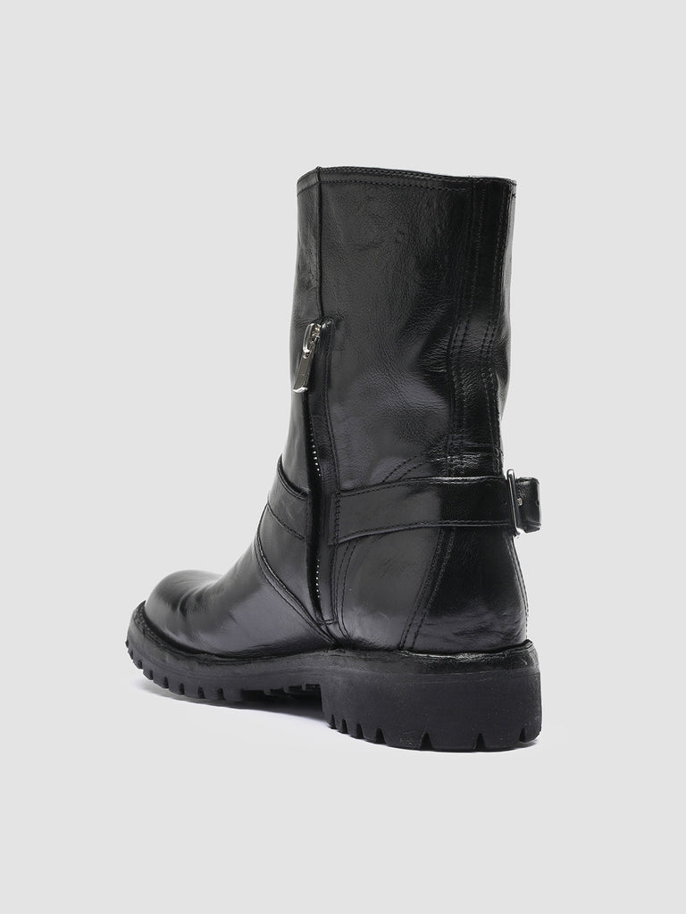 LORAINE 003 Nero - Black Leather Ankle Boots Women Officine Creative - 4