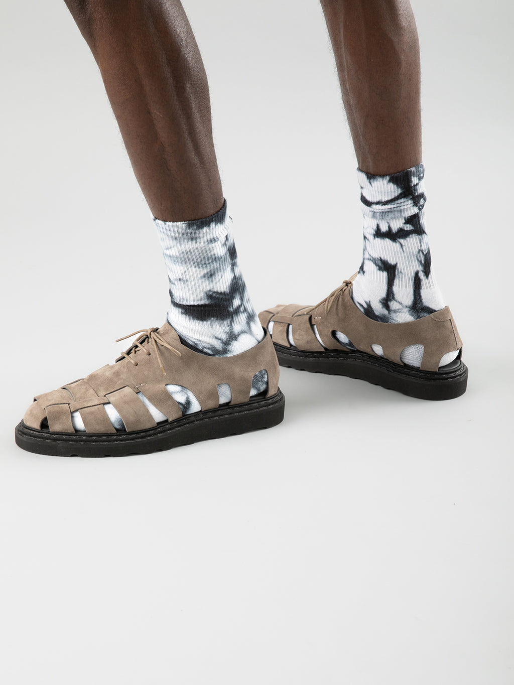 LYNDON 001 Quarzo - Taupe Suede Sandals Men Officine Creative - 7