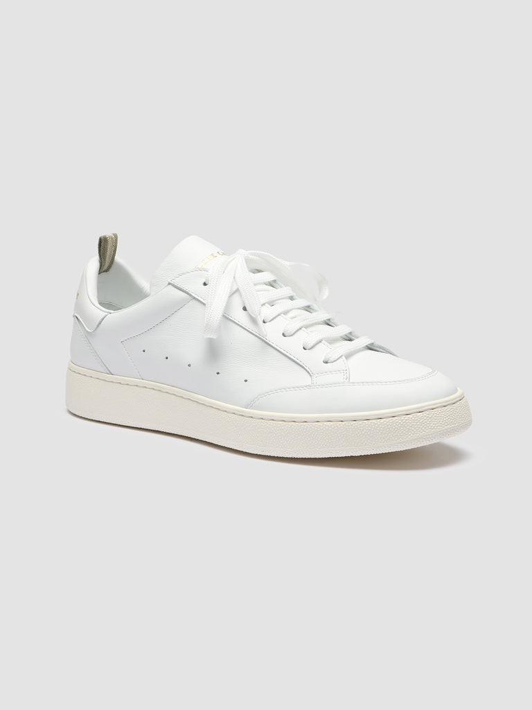 MOWER 007 Bianco - White Leather Sneakers Men Officine Creative - 3
