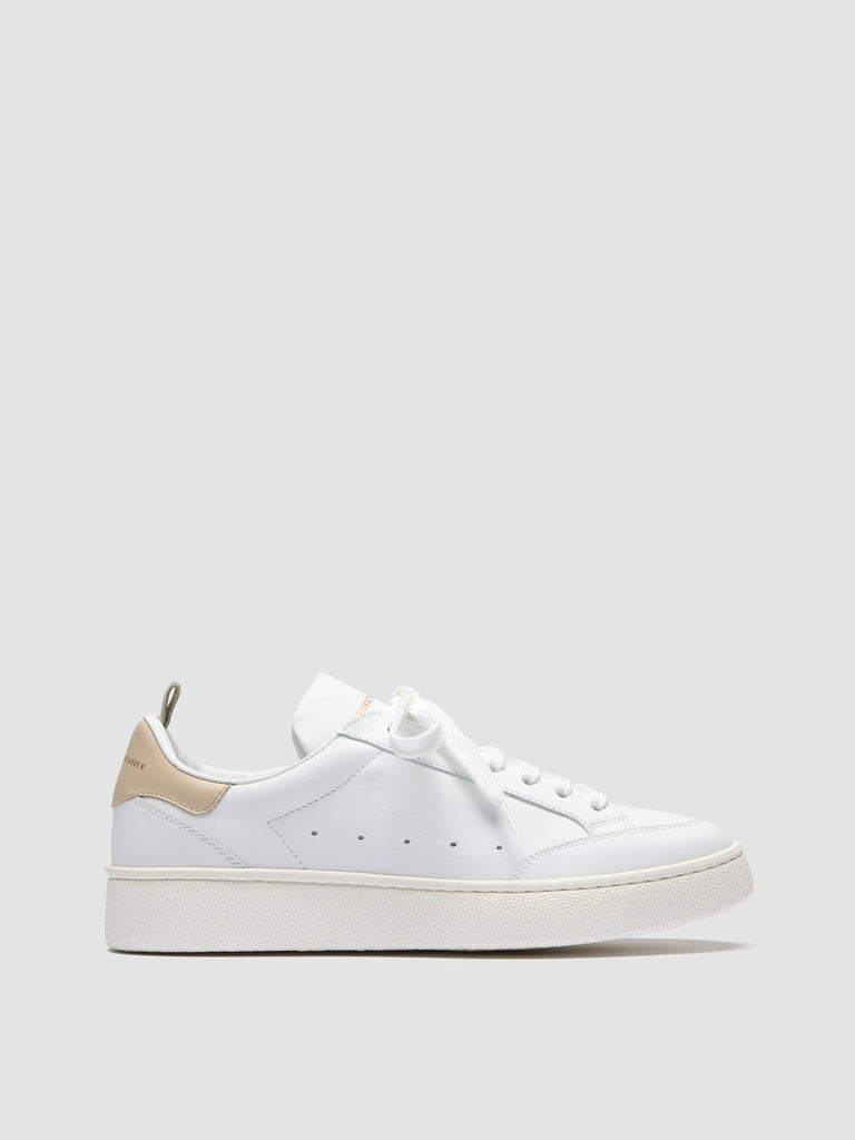 MOWER 109 Bianco/Argentina - White Leather Sneakers