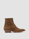 NOELIE DD 102 - Brown Suede Zipped Boots Women Officine Creative -1