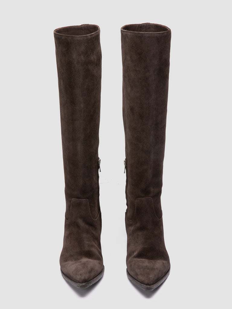 NOELIE DD 104 - Brown Suede Pull On Boots