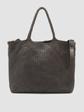 OC CLASS 35 Woven Testa di Moro - Brown Leather Tote Bag Officine Creative - 4