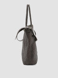 OC CLASS 35 Woven Testa di Moro - Brown Leather Tote Bag Officine Creative - 3