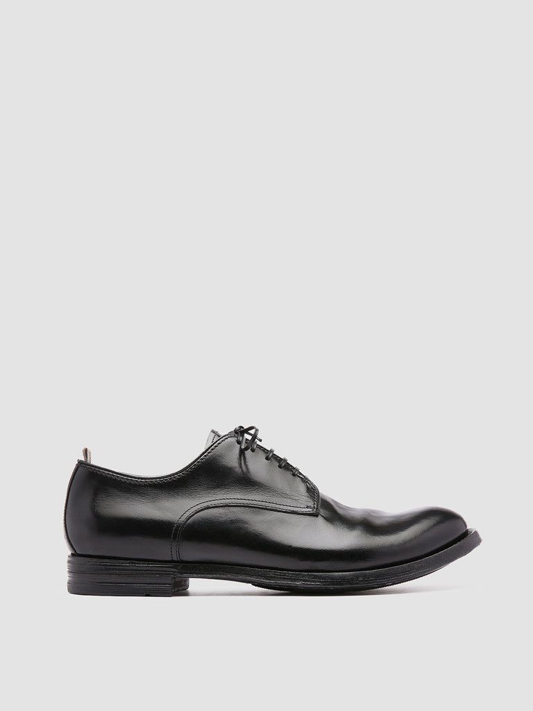 ANATOMIA 012 Nero - Black Leather Derby Shoes