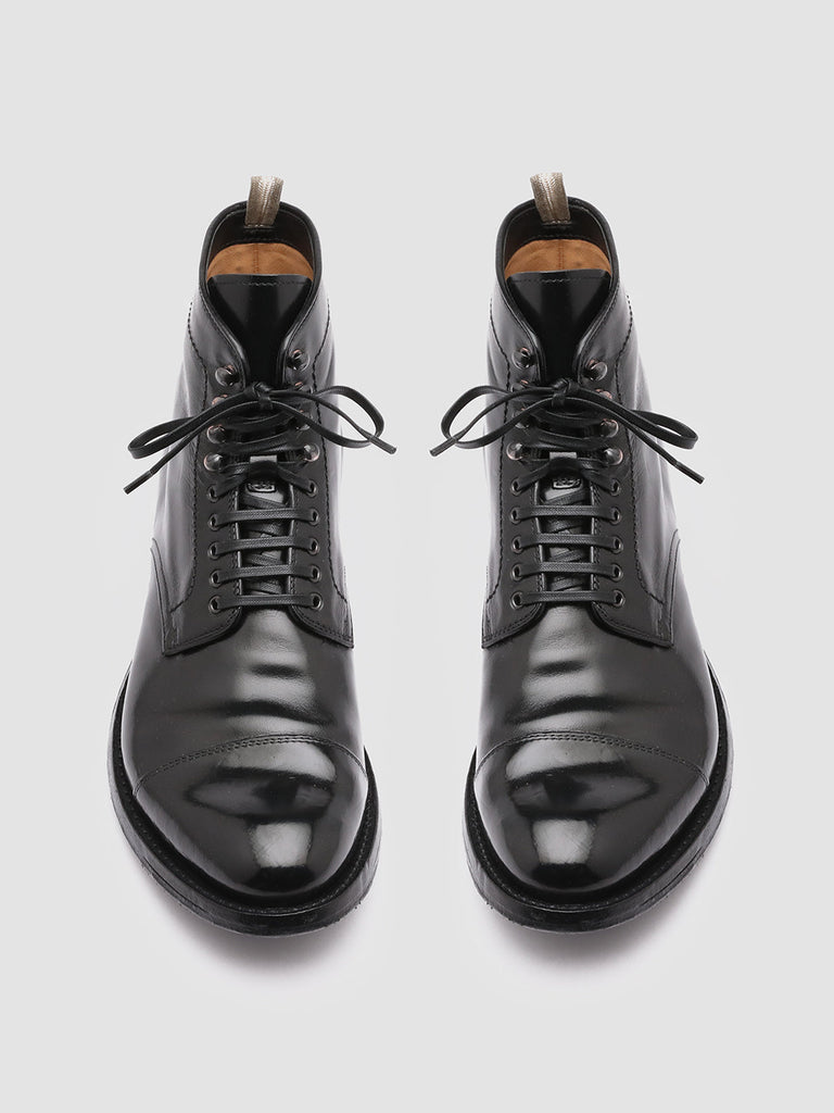 ANATOMIA 016 Nero - Black Leather Ankle Boots Men Officine Creative - 2