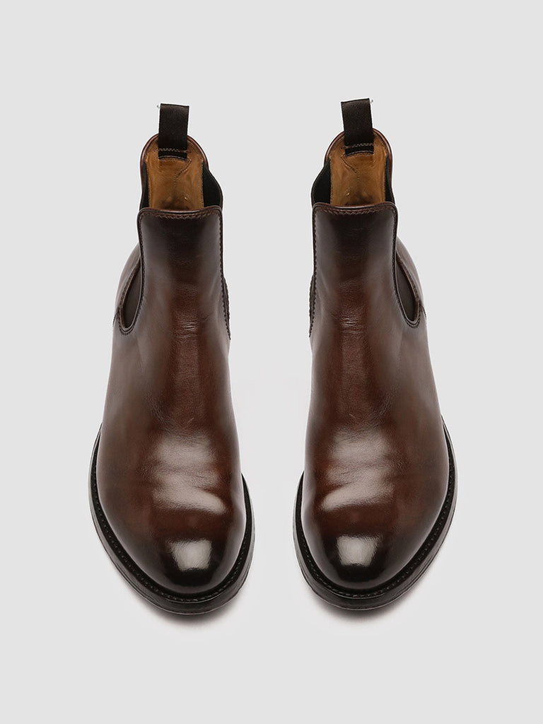ANATOMIA 083 Caffe’ - Brown Leather Chelsea Boots Men Officine Creative - 2