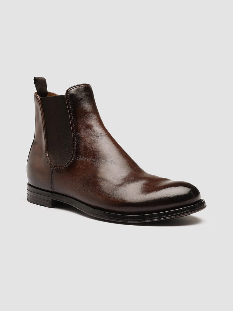 ANATOMIA 083 Caffe’ - Brown Leather Chelsea Boots Men Officine Creative - 3