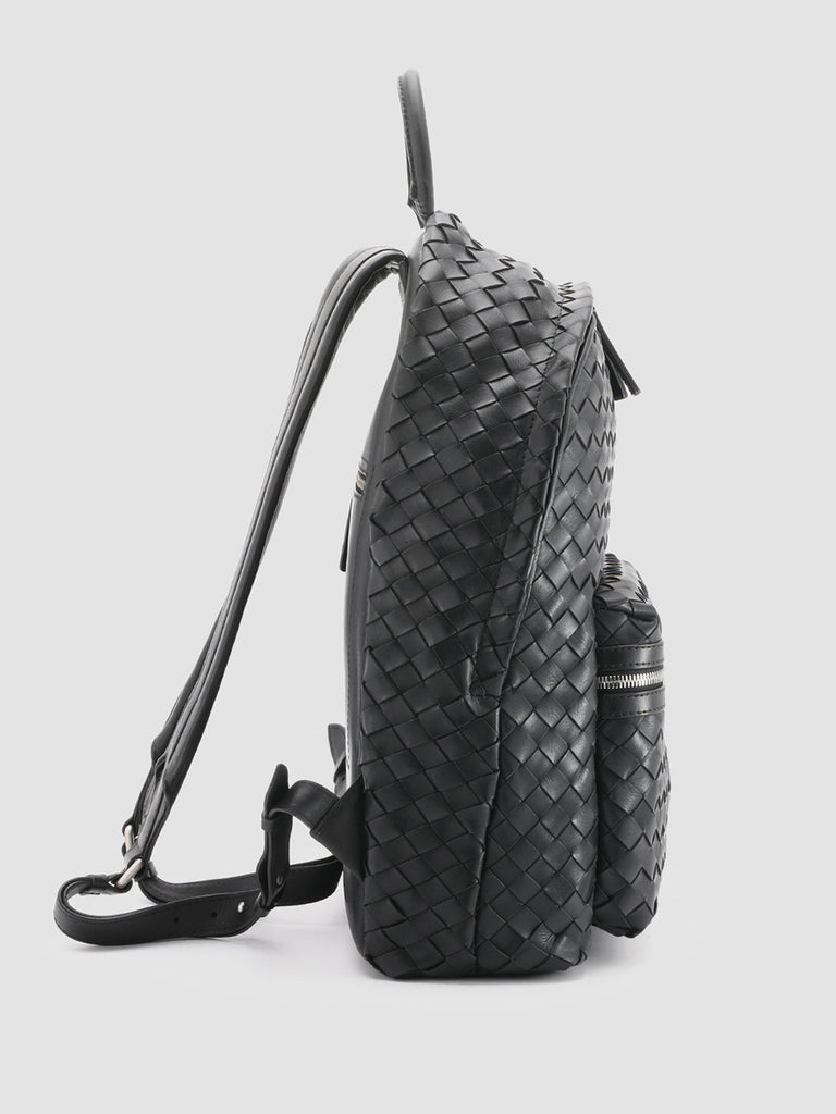 ARMOR 04 Nero - Black Leather backpack Officine Creative - 3