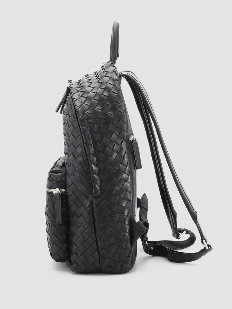 ARMOR 04 Nero - Black Leather backpack Officine Creative - 5