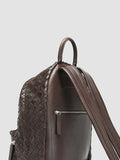 ARMOR 04 Coffee - Brown Leather backpack Officine Creative - 8