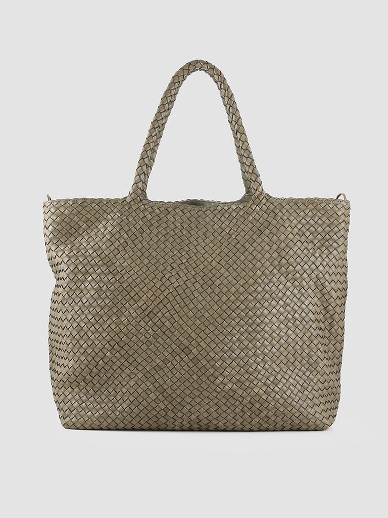 OC CLASS 35 Dephts - Green Leather Tote Bag