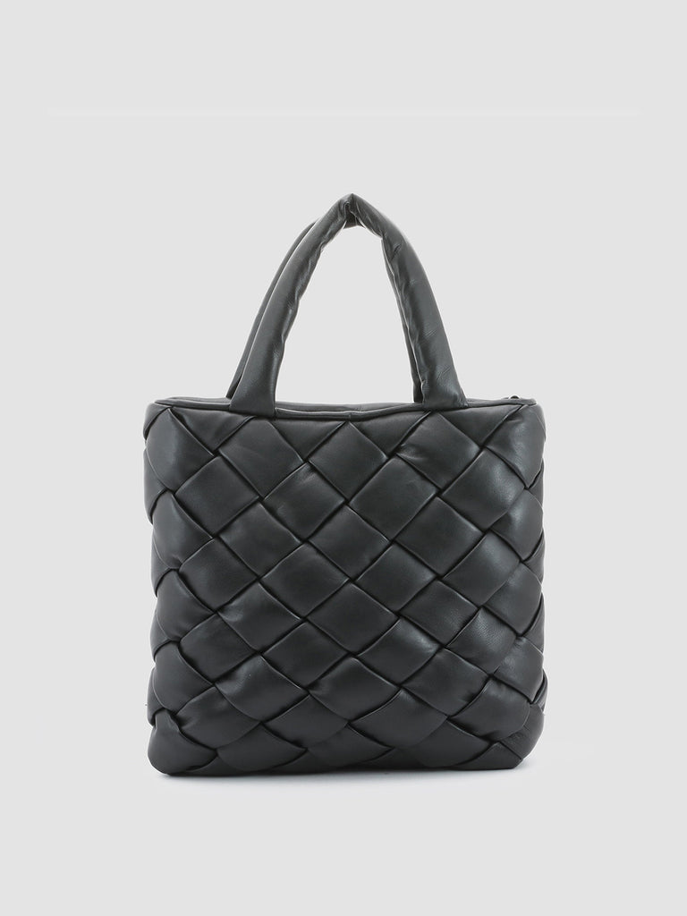 OC CLASS 48 Massive Nero - Black Leather Handbag