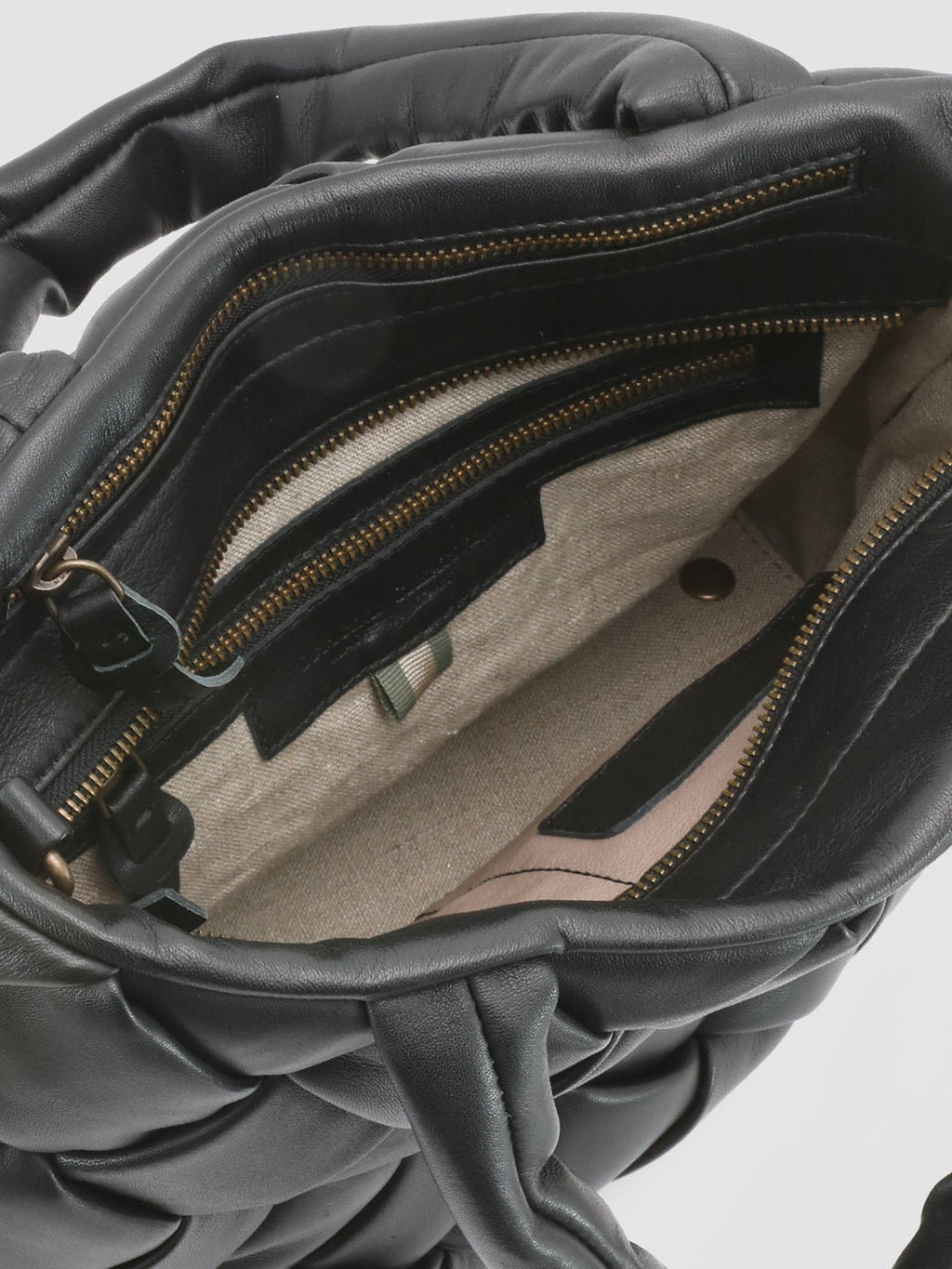 OC CLASS 48 Massive - Black Leather Handbag - 4