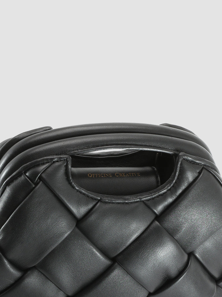HELEN 12 Nero - Black Leather Pochette